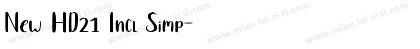 New HD21 Incl Simp字体转换